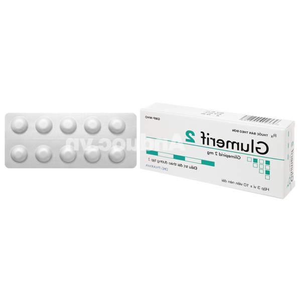 Glumerif 2 trị đái tháo đường (3 vỉ x 10 viên)