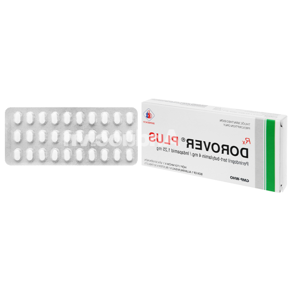 Dorover Plus 4mg/1.25mg trị tăng huyết áp (1 vỉ x 30 viên)