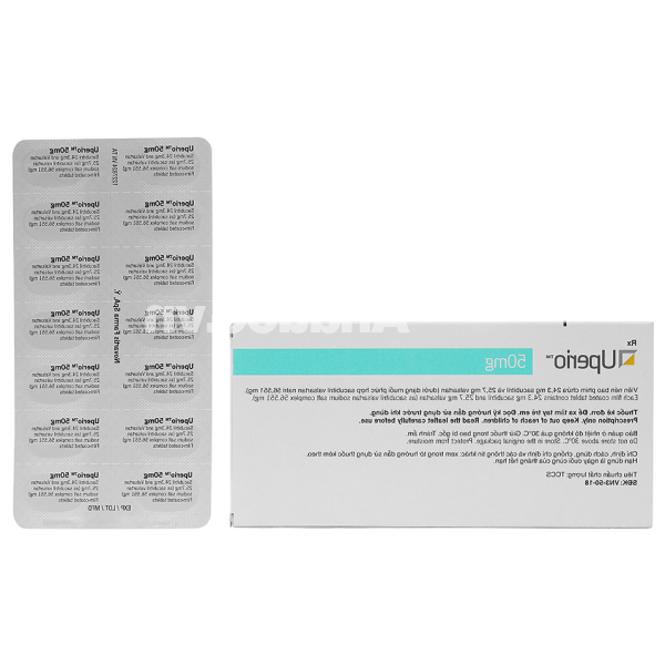 Uperio 50mg trị suy tim (2 vỉ x 14 viên)