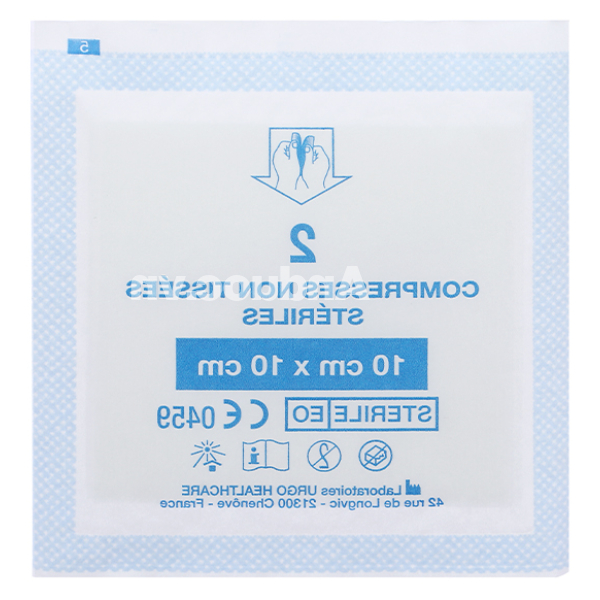 Gạc Urgo Compresses Stériles Non Tissées hộp 10 miếng (10cm x 10cm)