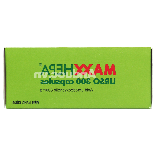 Maxxhepa Urso 300 Capsules trị xơ gan do mật nguyên phát (3 vỉ x 10 viên)