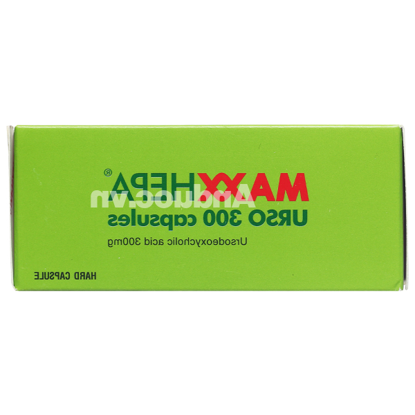 Maxxhepa Urso 300 Capsules trị xơ gan do mật nguyên phát (3 vỉ x 10 viên)
