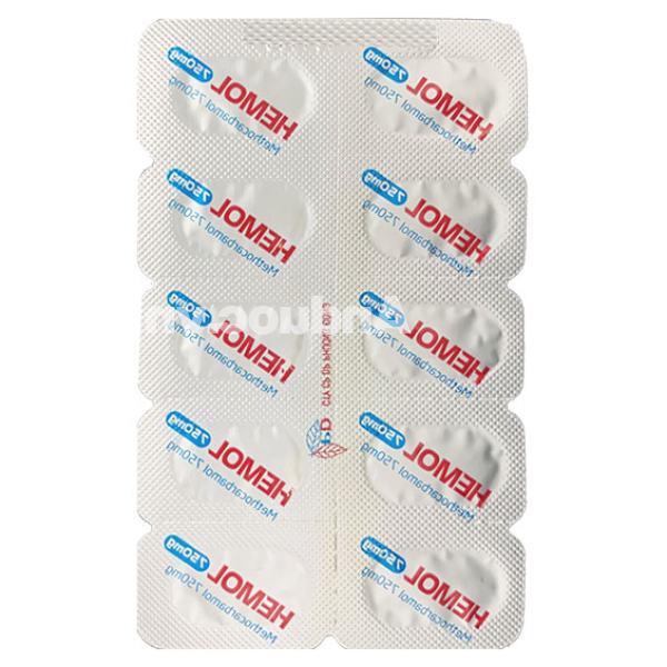 Hemol 750mg trị rối loạn cơ xương cấp (10 vỉ x 10 viên)