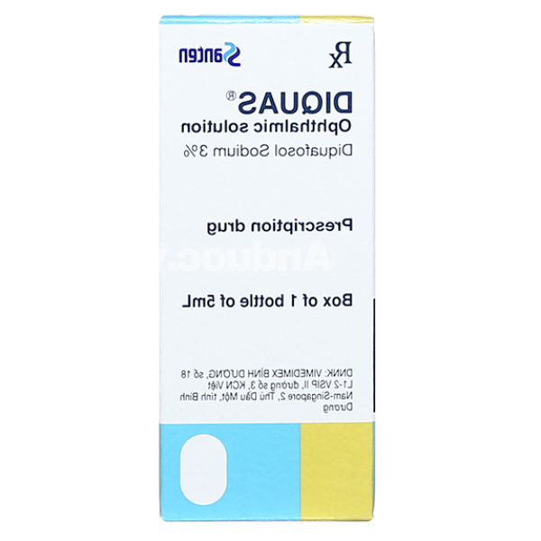 Dung dịch nhỏ mắt Diquas 3% trị khô mắt lọ 5ml