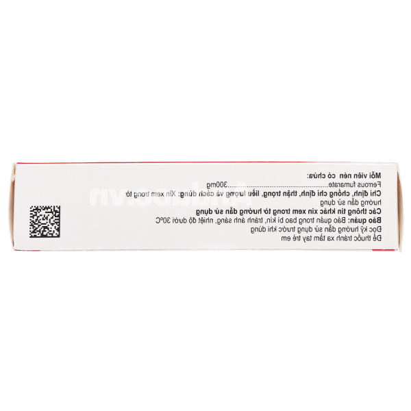 Tarfloz 300mg trị thiếu máu do thiếu sắt (3 vỉ x 10 viên)