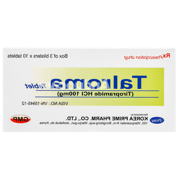 Talroma Tablet 100mg giảm đau do co thắt tiêu hóa (3 vỉ x 10 viên)