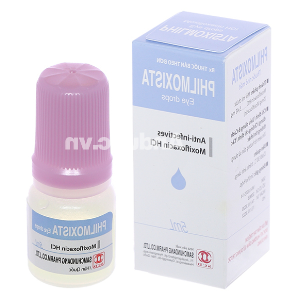 Dung dịch nhỏ mắt Philmoxista trị nhiễm khuẩn mắt lọ 5ml
