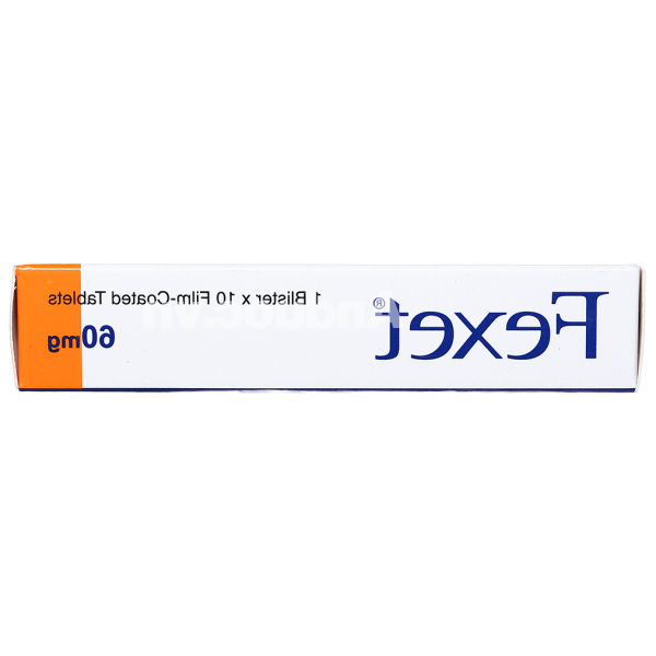 Fexet 60mg trị viêm mũi dị ứng theo mùa, nổi mày đay tự phát mãn tính (1 vỉ x 10 viên)