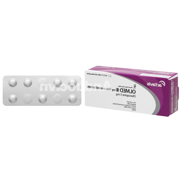 Olmed 5mg trị tâm thần phân liệt (4 vỉ x 7 viên)