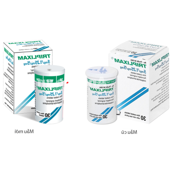 Triplixam 5mg/1.25mg/5mg trị tăng huyết áp hộp 30 viên