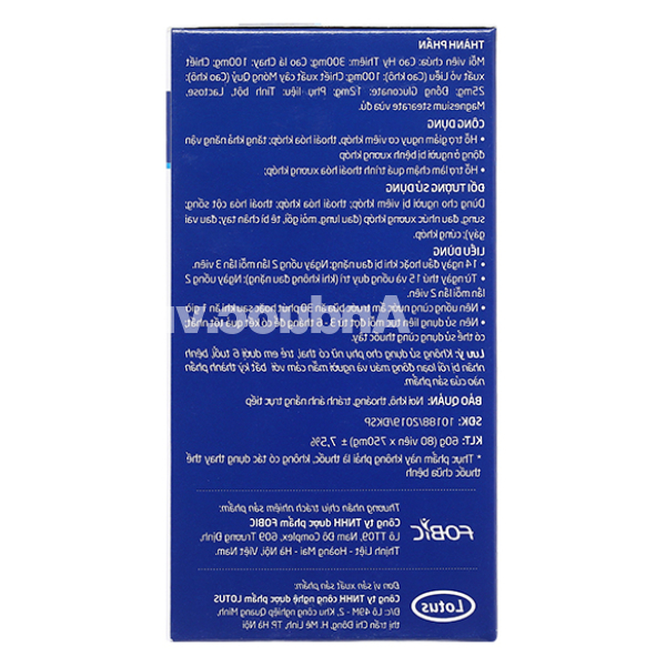 Viên xương khớp Bách Niên Kiện giảm nguy cơ viêm khớp, thoái hóa khớp chai 80 viên