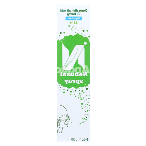 Xịt mũi Nebusal Spray 2.3% giảm nghẹt mũi chai 50ml
