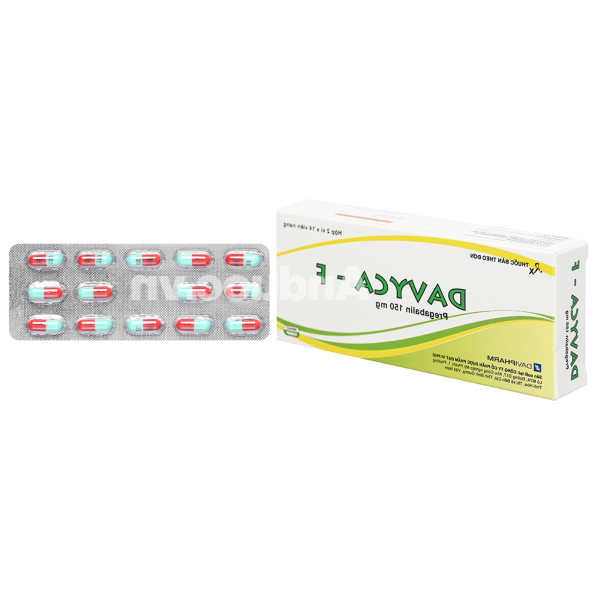 Davyca-F 150mg trị rối loạn lo âu lan tỏa (2 vỉ x 14 viên)
