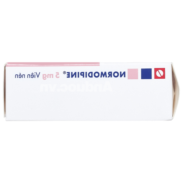 Normodipine 5mg trị tăng huyết áp, đau thắt ngực (3 vỉ x 10 viên)