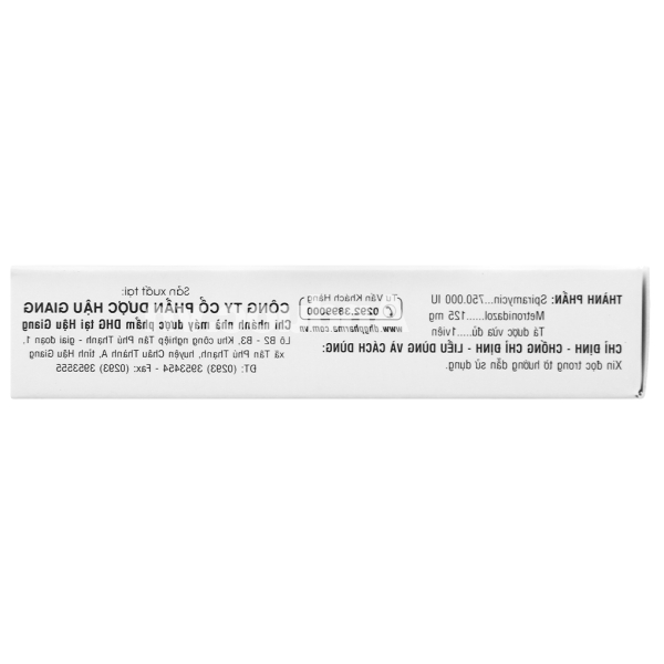 ZidocinDHG trị nhiễm trùng răng miệng cấp tính, mạn tính hoặc tái phát (2 vỉ x 10 viên)