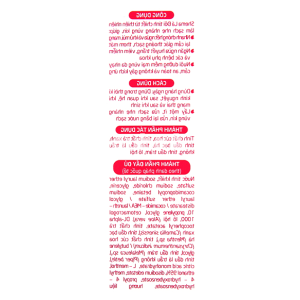 Dung dịch vệ sinh phụ nữ Shema Lá đôi hương nồng nàn chai 200ml