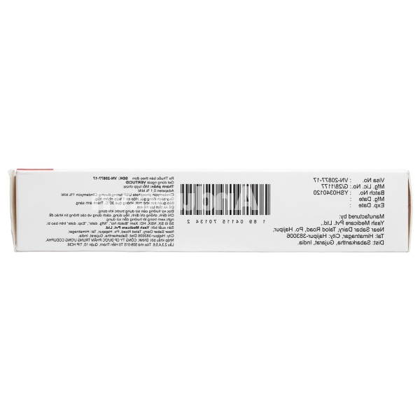 Vertucid Gel trị mụn trứng cá tuýp 15g