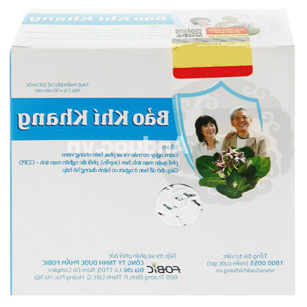 Bảo Khí Khang hỗ trợ các bệnh đường hô hấp hộp 120 viên