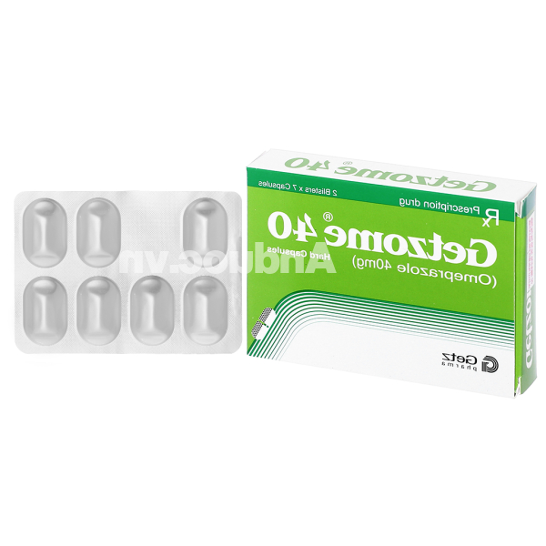 Getzome 40 trị loét dạ dày, tá tràng (2 vỉ x 7 viên)
