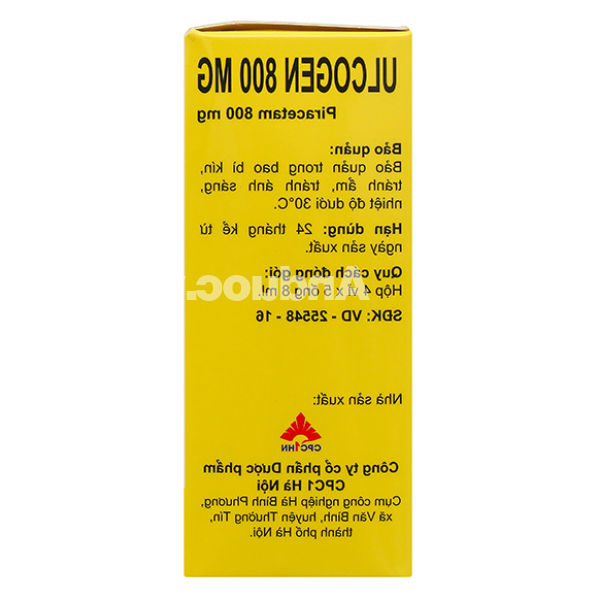 Dung dịch uống Ulcogen 800mg trị rung giật cơ nguồn gốc vỏ não (20 ống x 8ml)