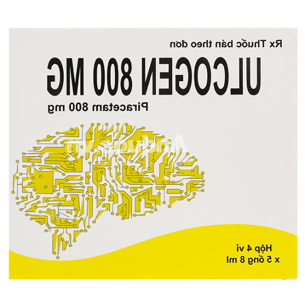 Dung dịch uống Ulcogen 800mg trị rung giật cơ nguồn gốc vỏ não (20 ống x 8ml)
