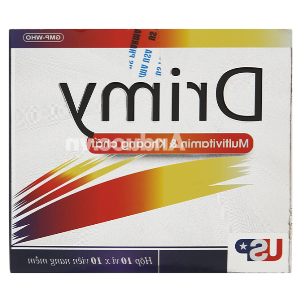 Drimy bổ sung vitamin và khoáng chất (10 vỉ x 10 viên)