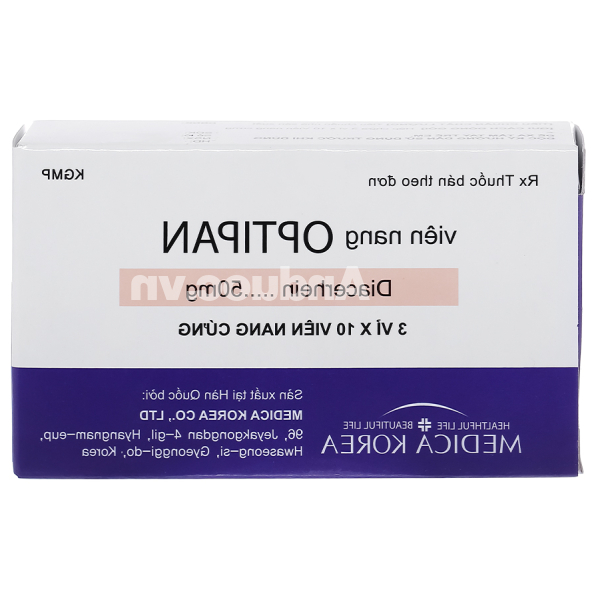Optipan 50mg trị thoái hóa xương khớp (3 vỉ x 10 viên)