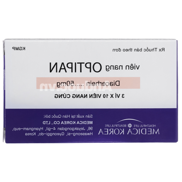 Optipan 50mg trị thoái hóa xương khớp (3 vỉ x 10 viên)