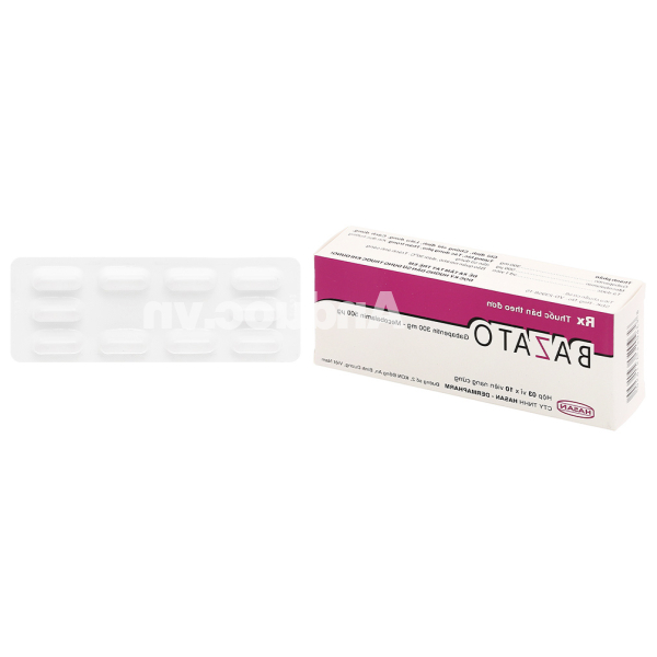 Bazato trị các triệu chứng đau thần kinh (3 vỉ x 10 viên)