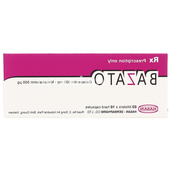 Bazato trị các triệu chứng đau thần kinh (3 vỉ x 10 viên)