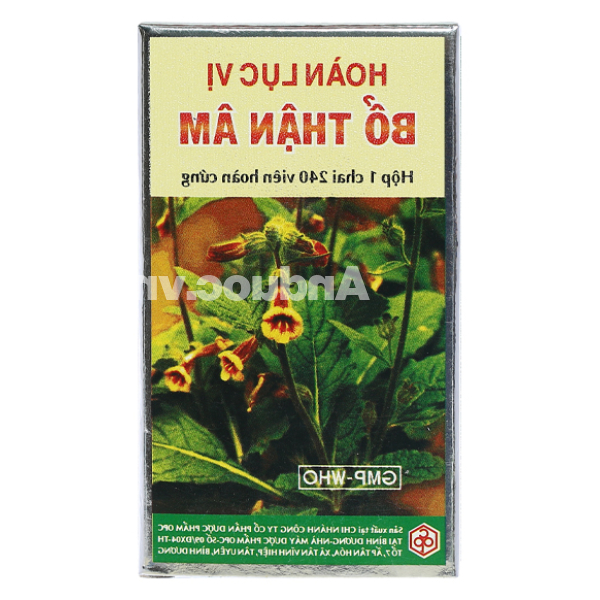 Hoàn Lục Vị Bổ Thận Âm giảm mỏi gối, mồ hôi trộm chai 240 viên