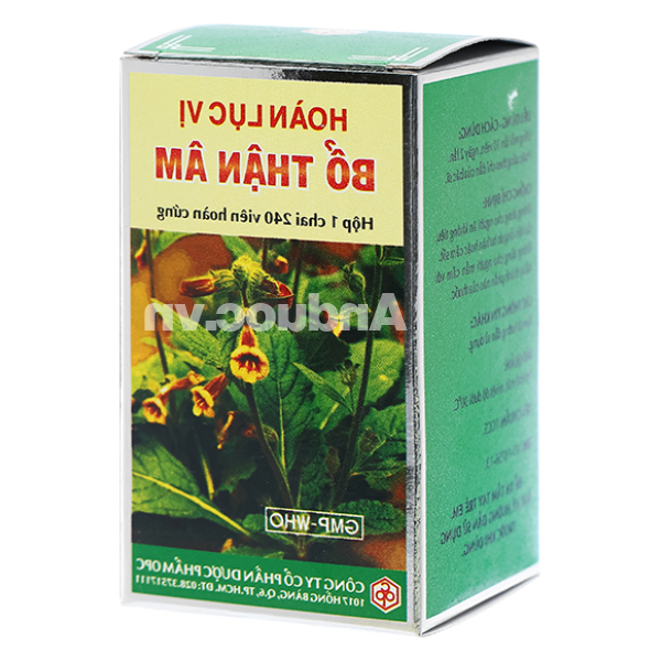 Hoàn Lục Vị Bổ Thận Âm giảm mỏi gối, mồ hôi trộm chai 240 viên