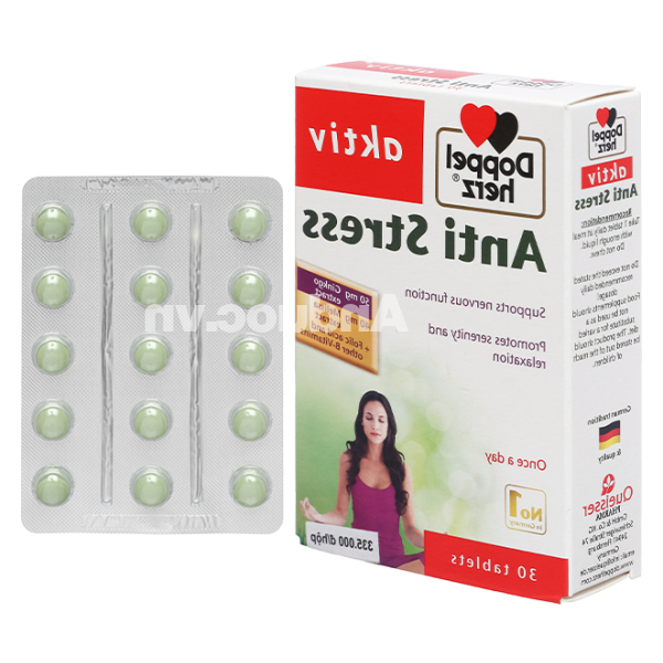 Doppelherz Aktiv Anti Stress bổ não, giảm căng thẳng hộp 30 viên