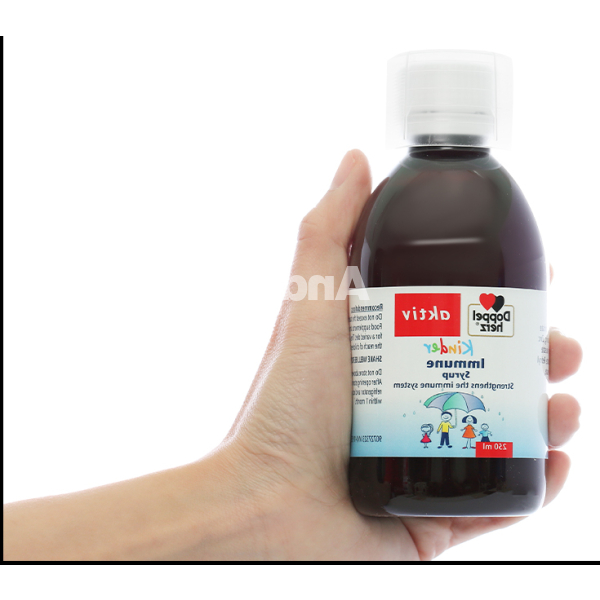 Siro Doppelherz Aktiv Kinder Immune hỗ trợ tăng cường đề kháng chai 250ml