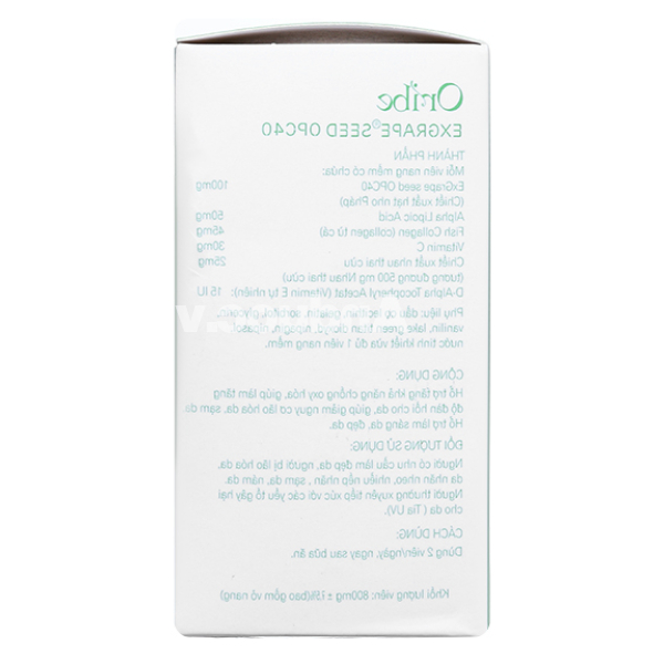 Oribe Exgrape Seed OPC40 hạn chế lão hóa, giảm nám hộp 30 viên