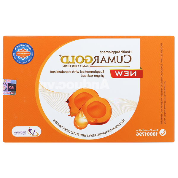 CumarGold New hỗ trợ giảm viêm loét dạ dày, tá tràng hộp 30 viên