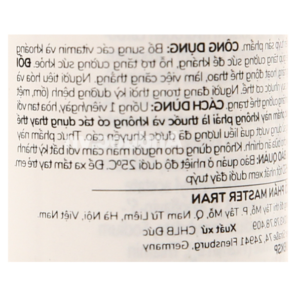 Doppelherz Aktiv A-Z bổ sung vitamin tuýp 13 viên