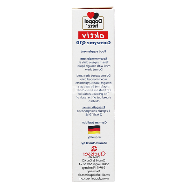 Doppelherz Coenzyme Q10 hỗ trợ tim mạch hộp 30 viên
