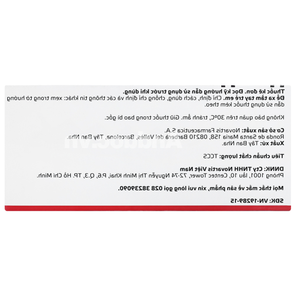 ExforgeHCT 5mg/160mg/12.5mg trị tăng huyết áp vô căn (4 vỉ x 7 viên)