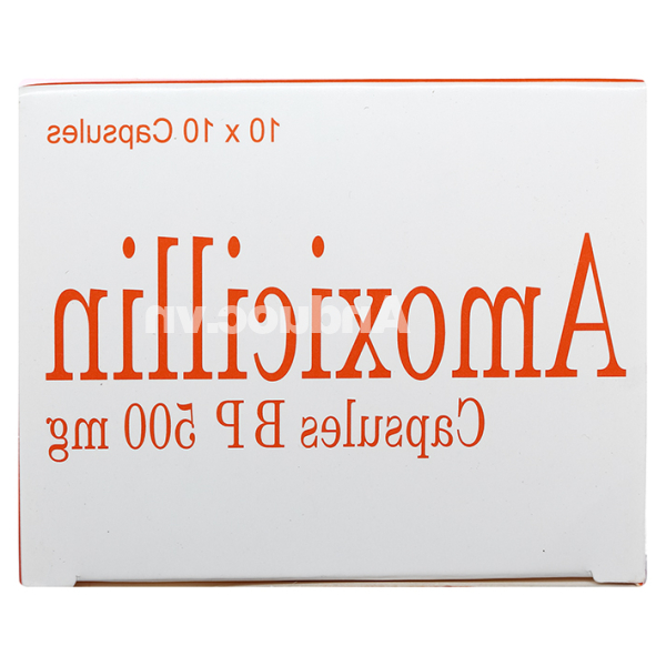 Amoxicillin Brawn 500mg trị nhiễm khuẩn (10 vỉ x 10 viên)