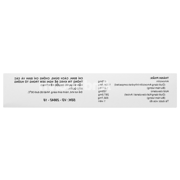 Auclatyl 875/125mg trị nhiễm khuẩn (2 vỉ x 7 viên)