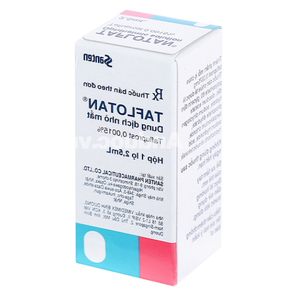 Dung dịch nhỏ mắt Taflotan 0.0015% trị tăng nhãn áp lọ 2.5ml