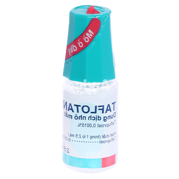 Dung dịch nhỏ mắt Taflotan 0.0015% trị tăng nhãn áp lọ 2.5ml