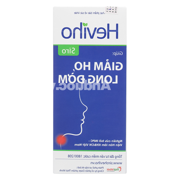 Siro Heviho hỗ trợ giảm ho, long đờm chai 100ml