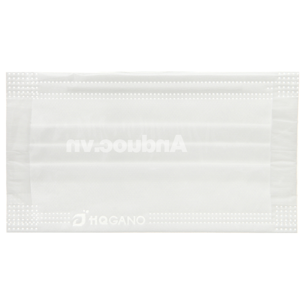 Khẩu trang y tế HQGano 4 lớp màu trắng hộp 30 cái
