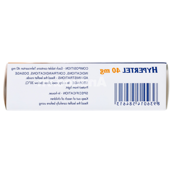 Hypertel 40mg trị tăng huyết áp vô căn (4 vỉ x 7 viên)