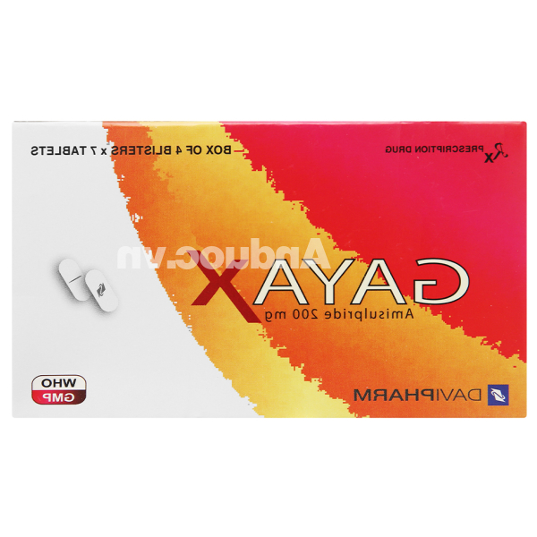 Gayax 200mg trị tâm thần phân liệt (4 vỉ x 7 viên)