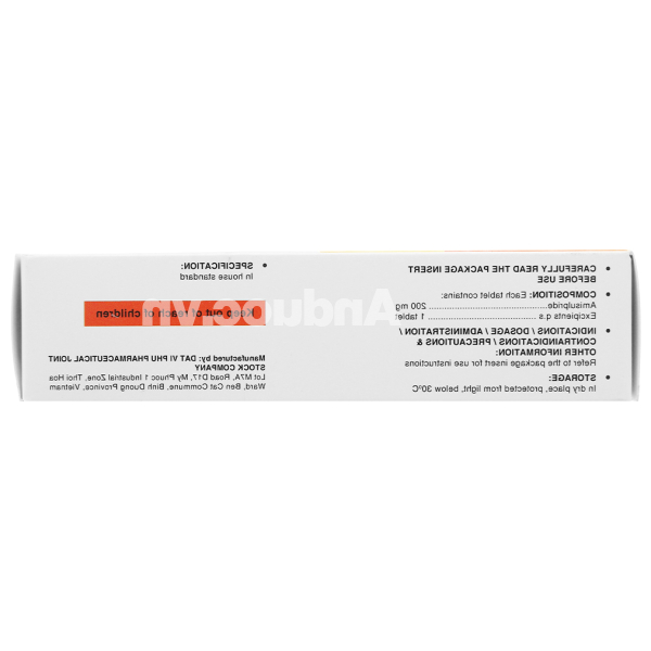 Gayax 200mg trị tâm thần phân liệt (4 vỉ x 7 viên)