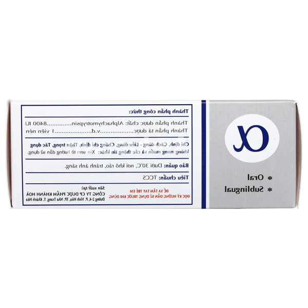 Katrypsin Fort 8400IU trị phù nề sau chấn thương, phẩu thuật, bỏng (10 vỉ x 10 viên)