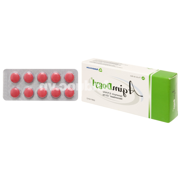 AgimDogyl trị nhiễm khuẩn răng miệng cấp tính, mạn tính hoặc tái phát (2 vỉ x 10 viên)